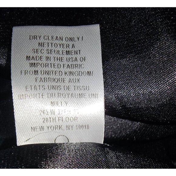 Milly Women's Black Purple Wool Blend Trim Tweed Shift Dress Size 2 2573 - Picture 8 of 10